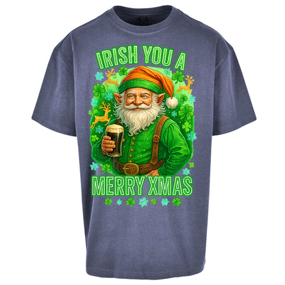 Irish Christmas Oversized T Shirt