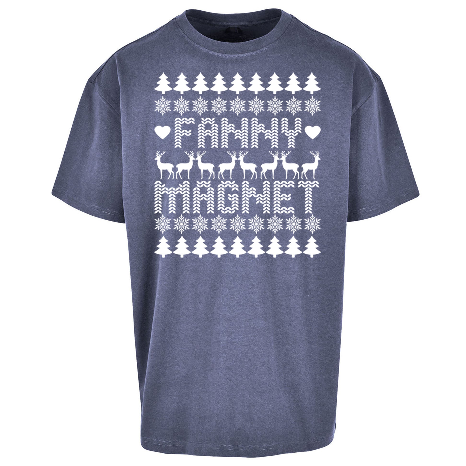 Fanny Magnet Christmas Oversized T Shirt