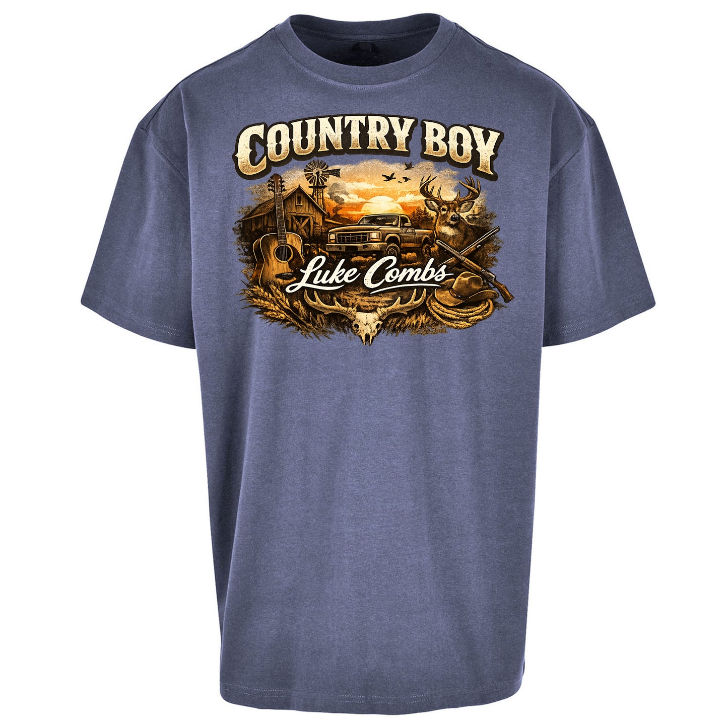 Luke Combs Country Music Oversized T Shirt