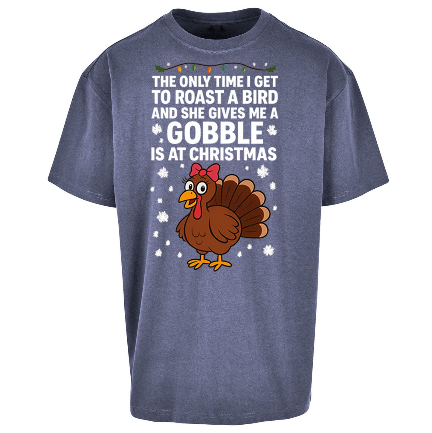 Rude Christmas Oversized T Shirt