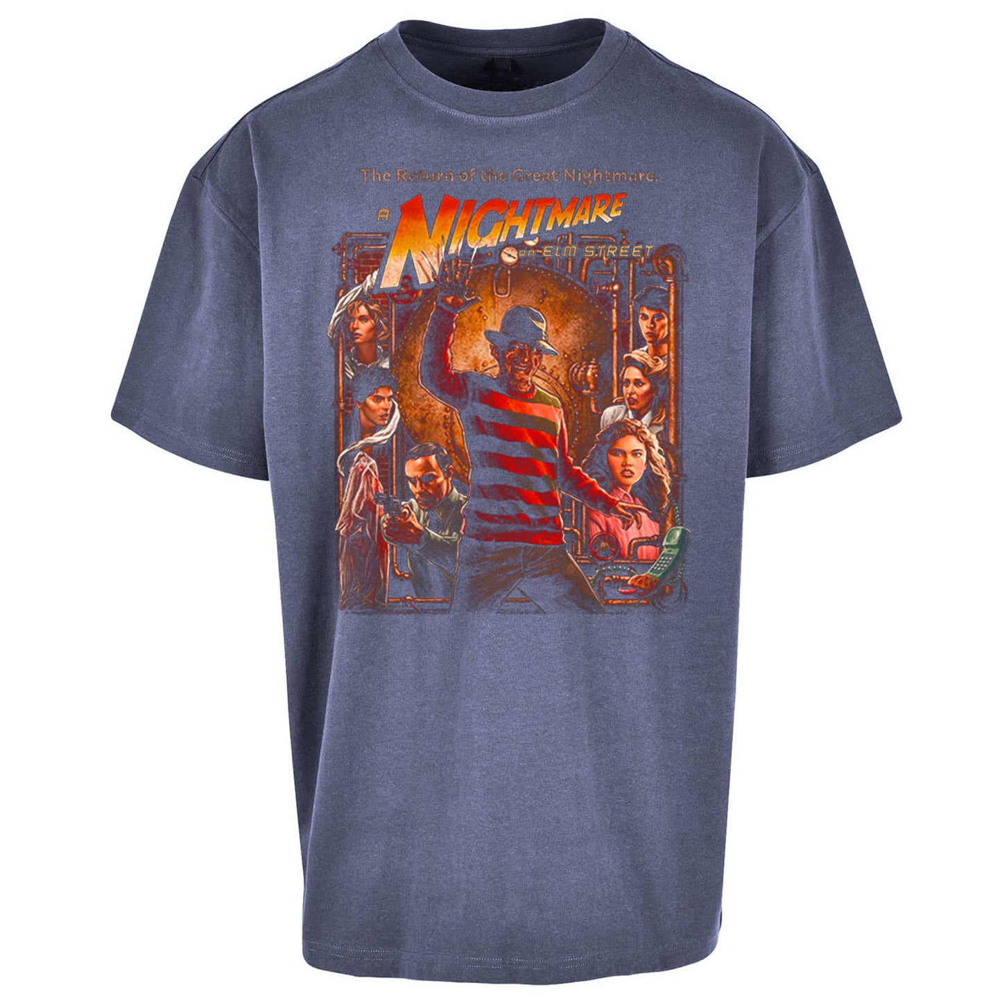 1 2 Freddy's Coming For You Oversized T Shirt 