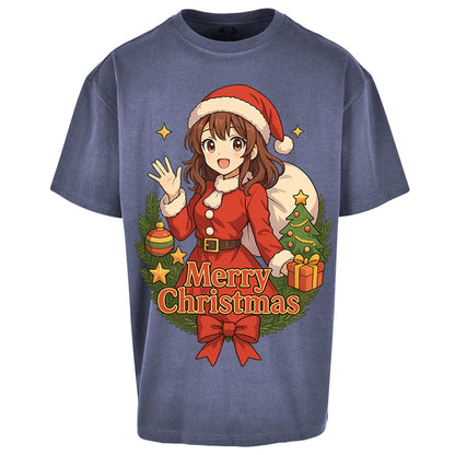 Anime Christmas Oversized T Shirt