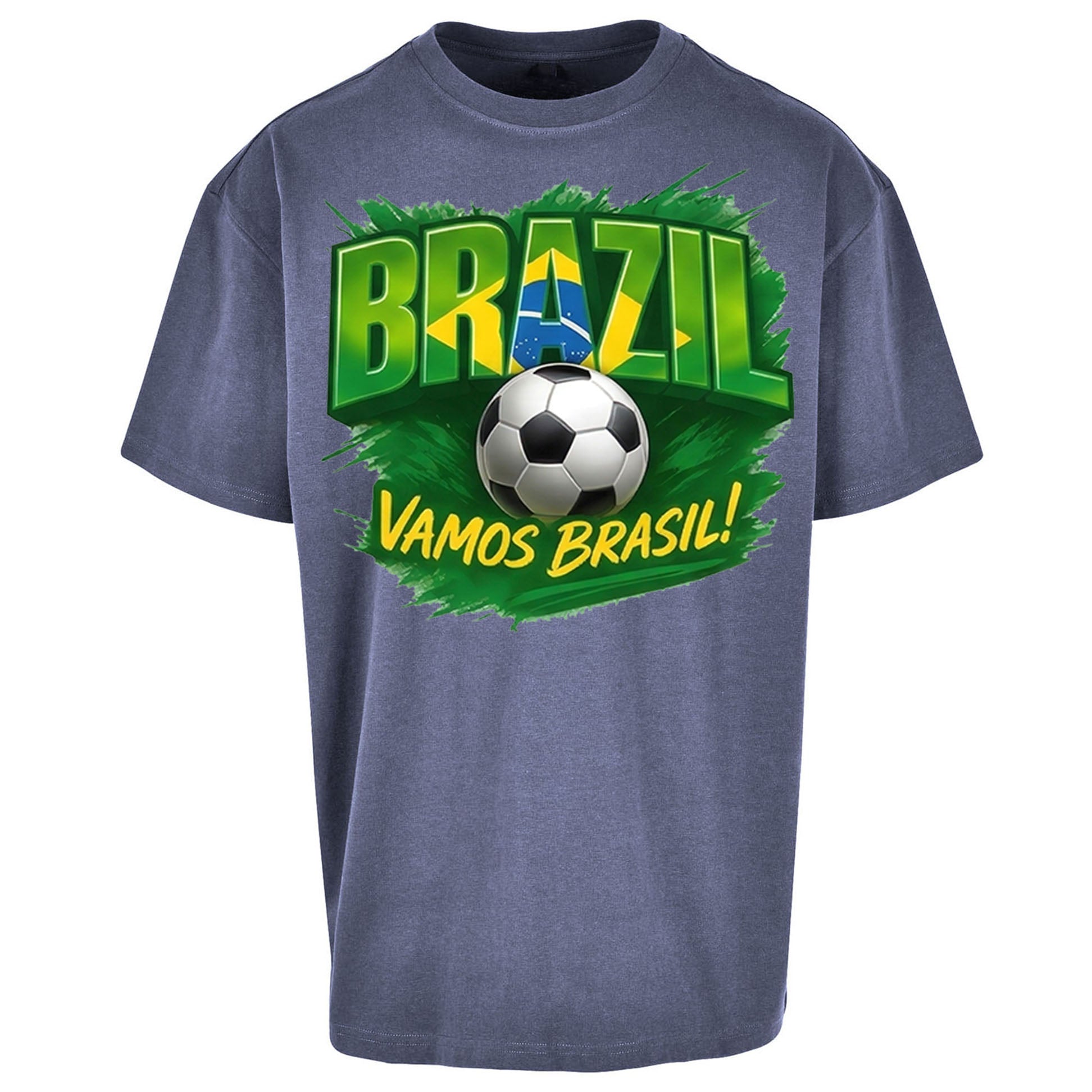 Brazil Retro Football Oversized T Shirt