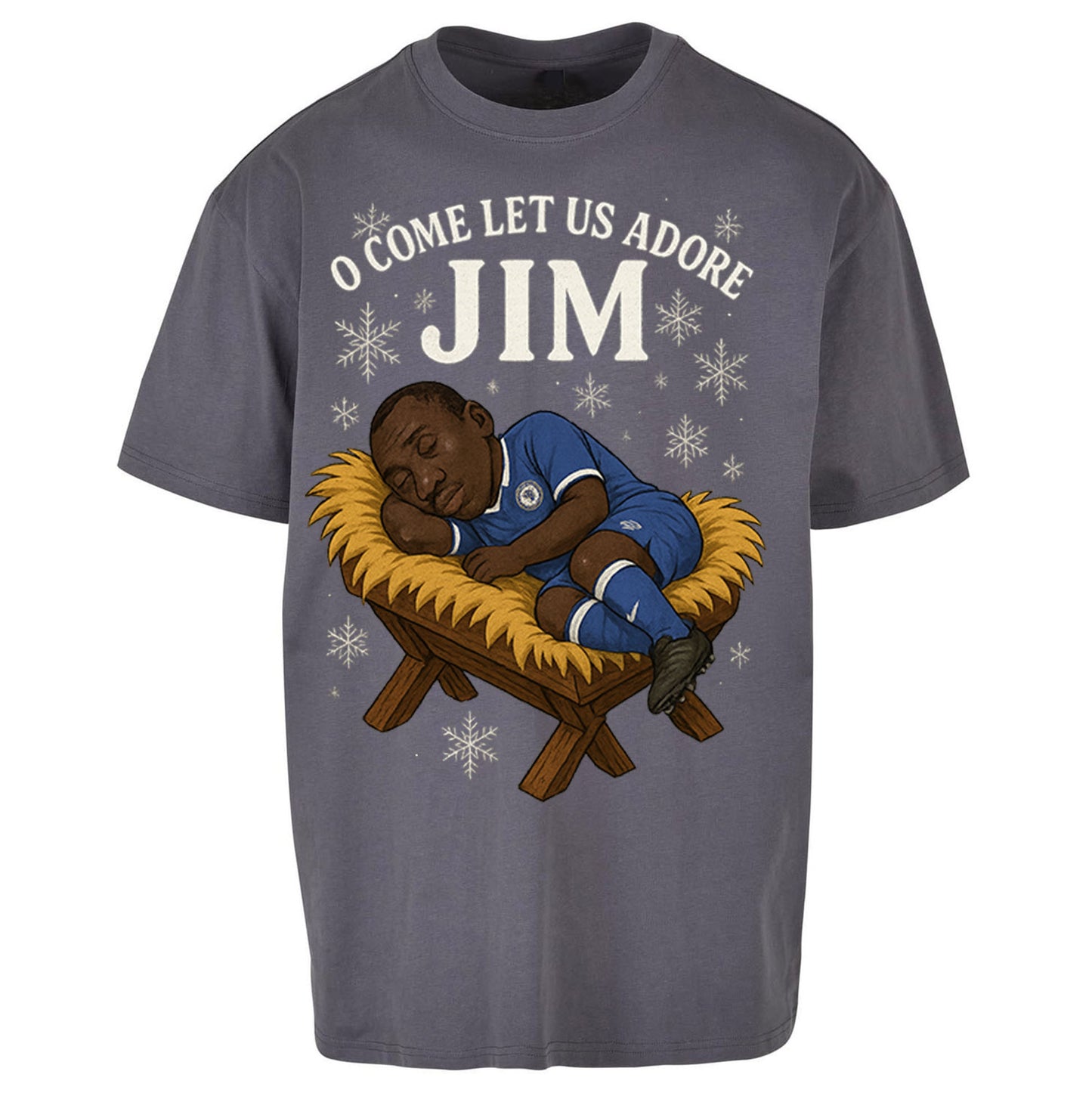 Retro Chelsea Christmas Oversized T Shirt