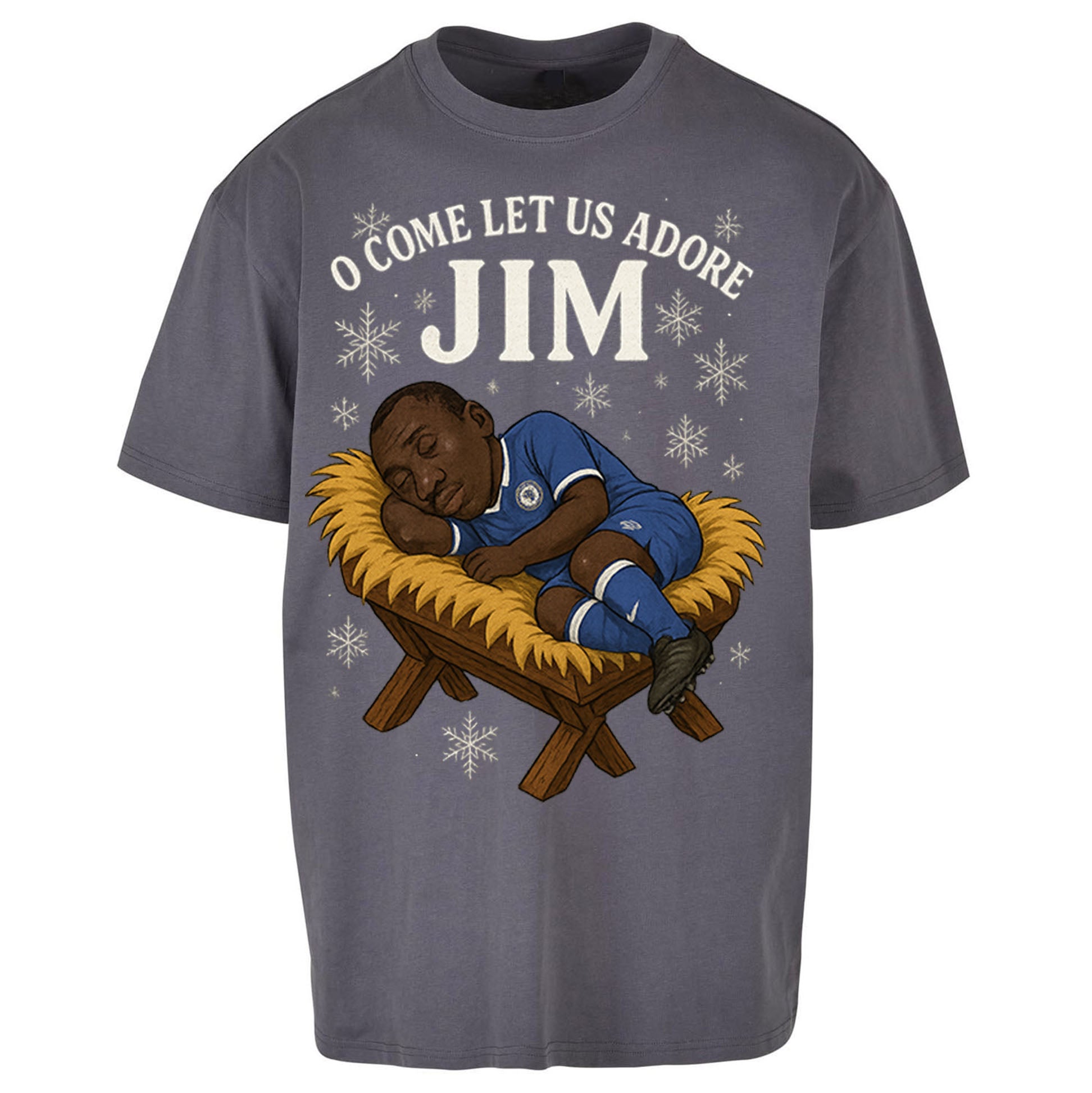 Retro Chelsea Christmas Oversized T Shirt