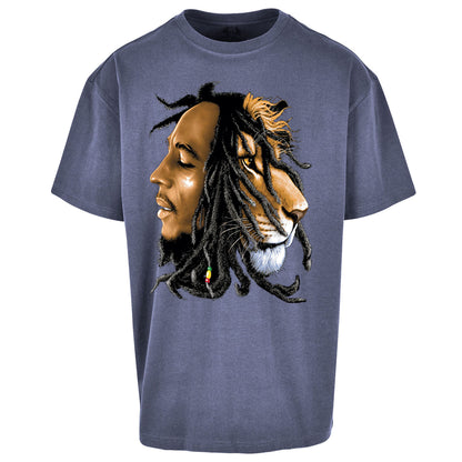 Bob Marley Lion - Oversized T Shirt
