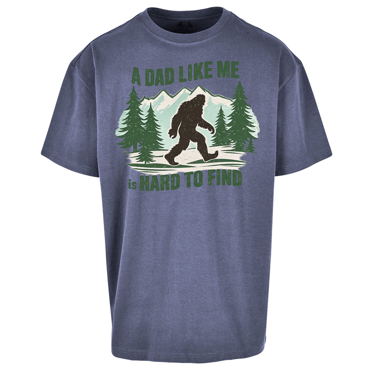 Retro Funny Bigfoot Dad Oversized T Shirt