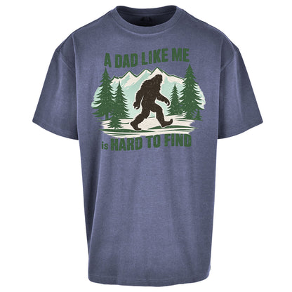 Retro Funny Bigfoot Dad Oversized T Shirt
