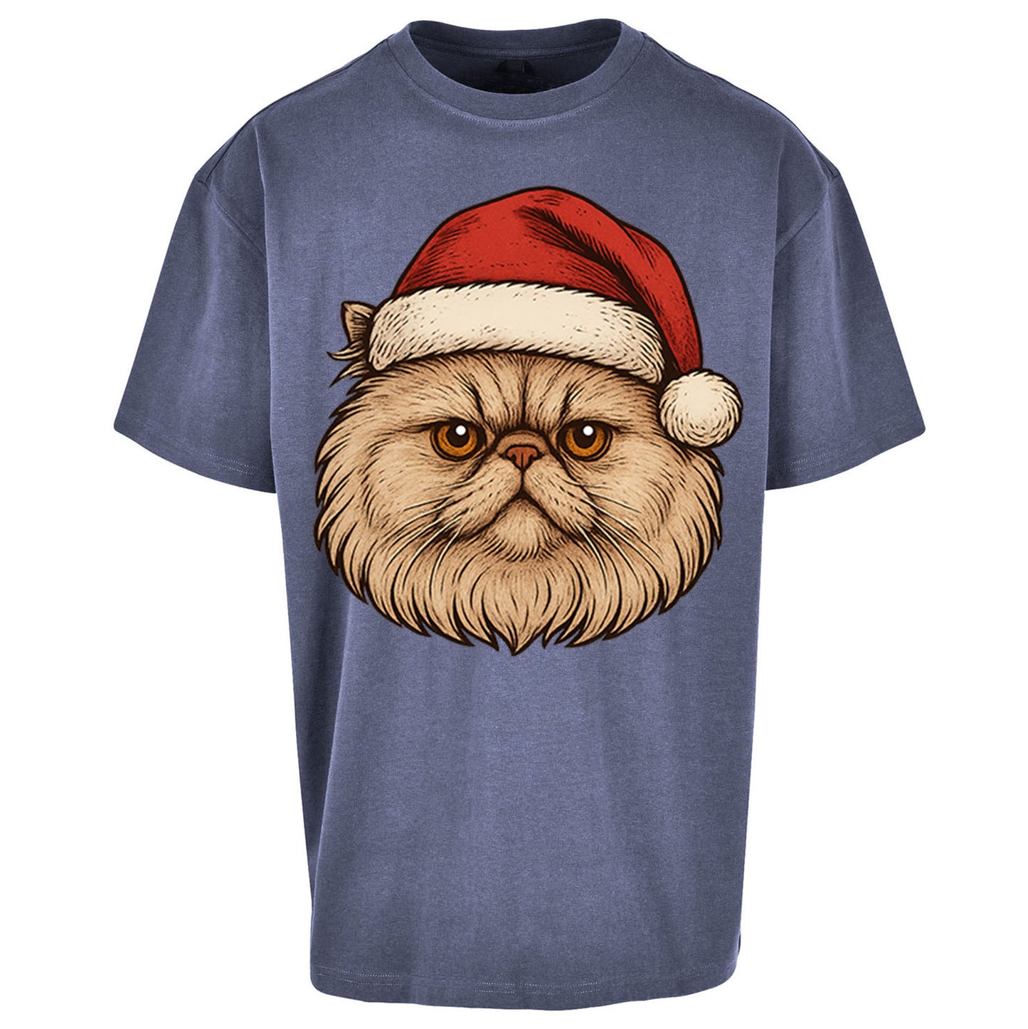 Persian Cat Christmas Oversized T Shirt