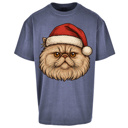 Persian Cat Christmas Oversized T Shirt