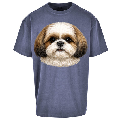 Shih Tzu Face Oversized T Shirt 