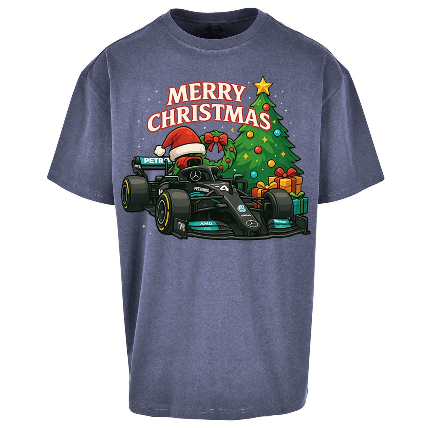 Mercedes F1 Christmas - Oversized T Shirt