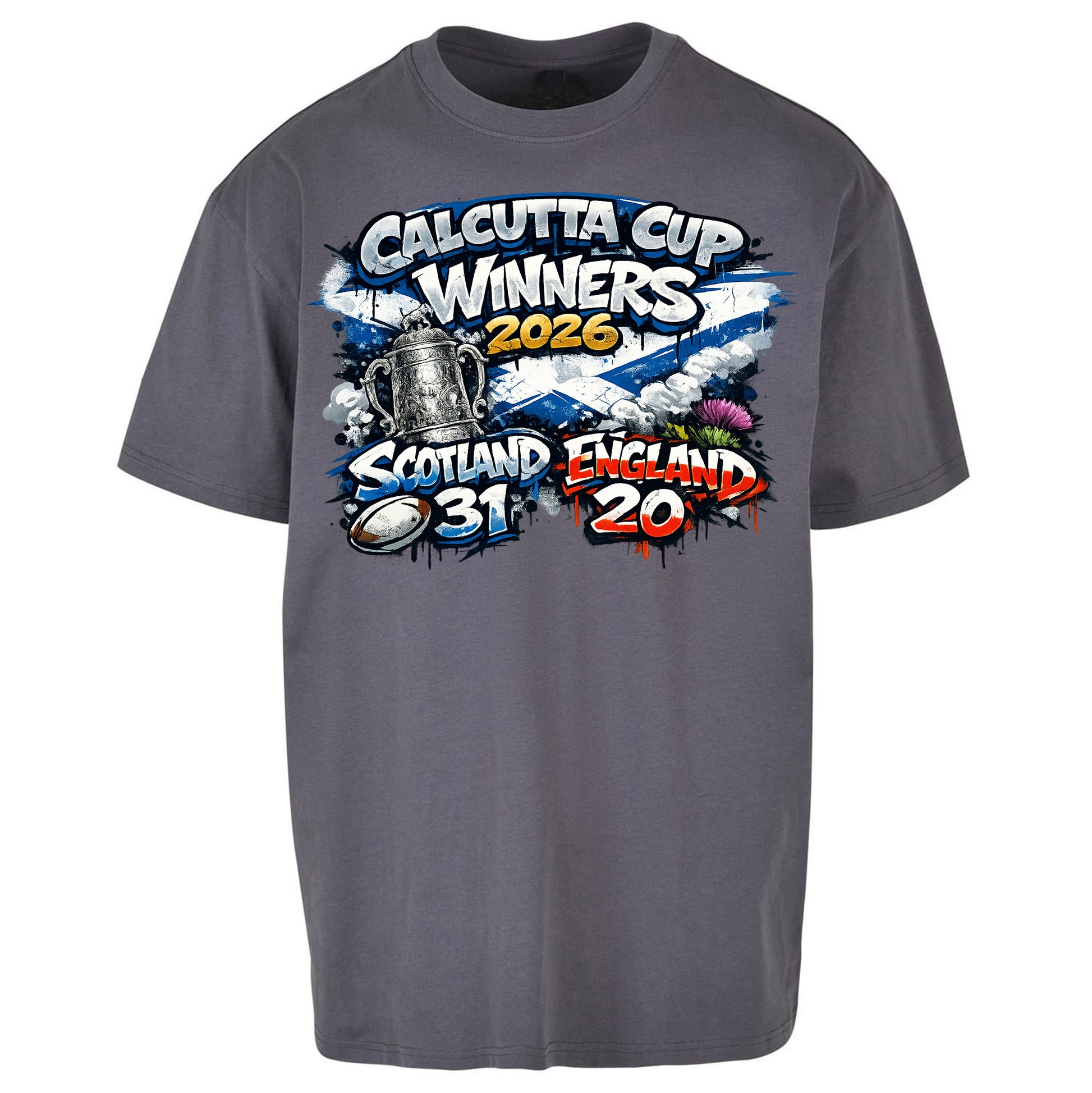 Scotland Calcutta Cup Winners 2026 Oversized T Shirt