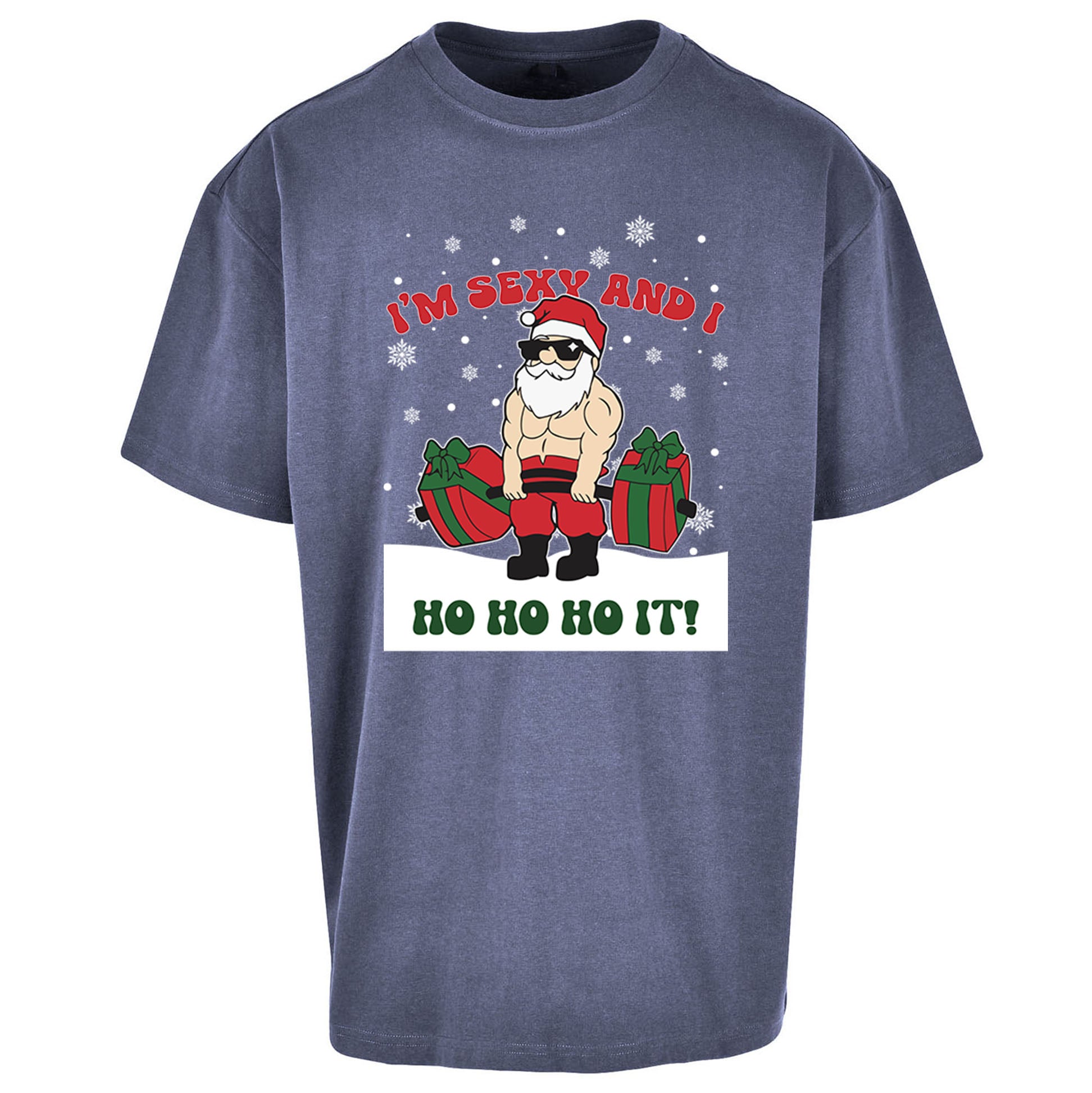 Santa Claus Ho Ho Ho Oversized T Shirt