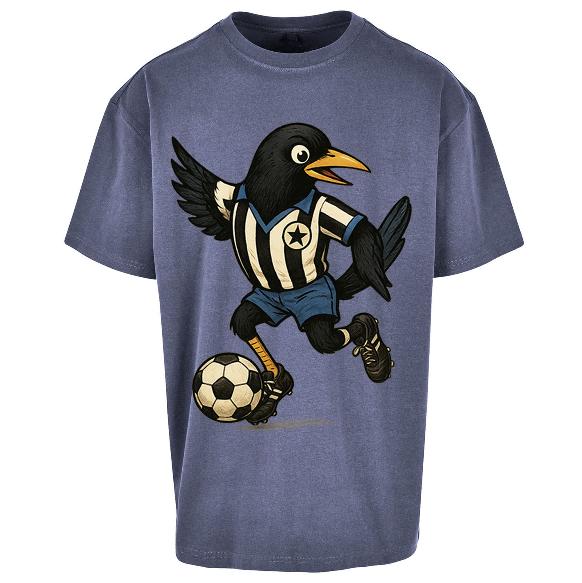 Retro Newcastle United Football Oversized T Shirt 