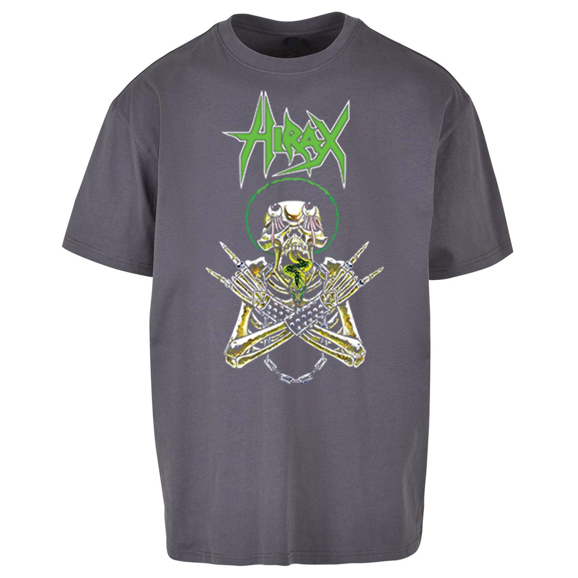 Hirax Rock Band Oversized T Shirt 