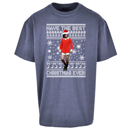 Christmas George Best Oversized T Shirt