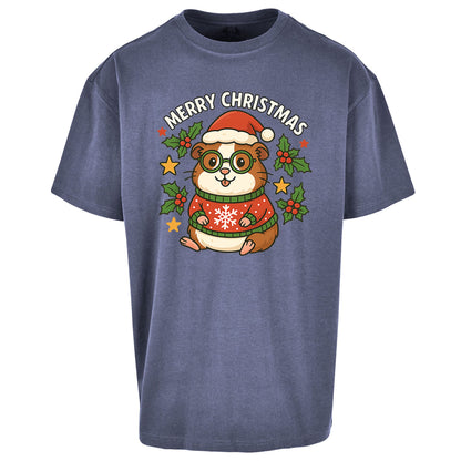 Guinea Pig Christmas Oversized T Shirt