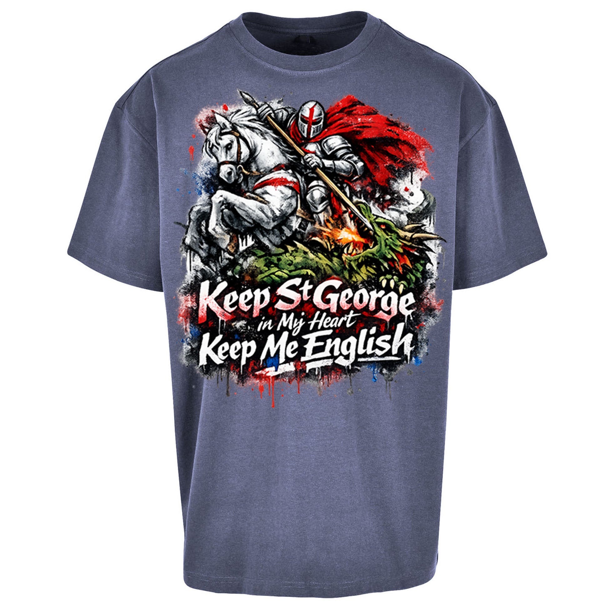 St gorges CrossOversized T Shirt 