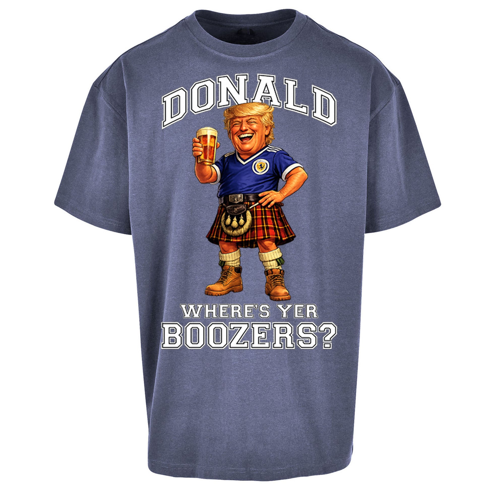 Donald Trump Scotland World Cup Oversized T Shirt