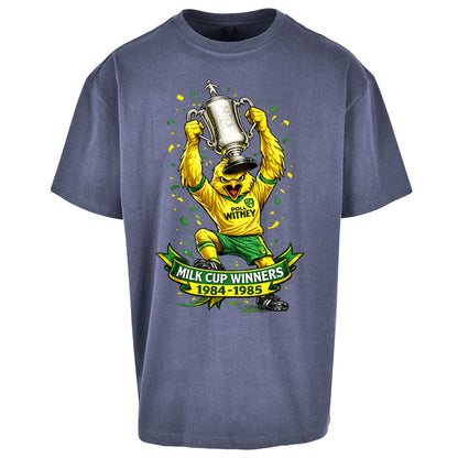 Norwich City Milk Cup Winners Oversized T Shirt