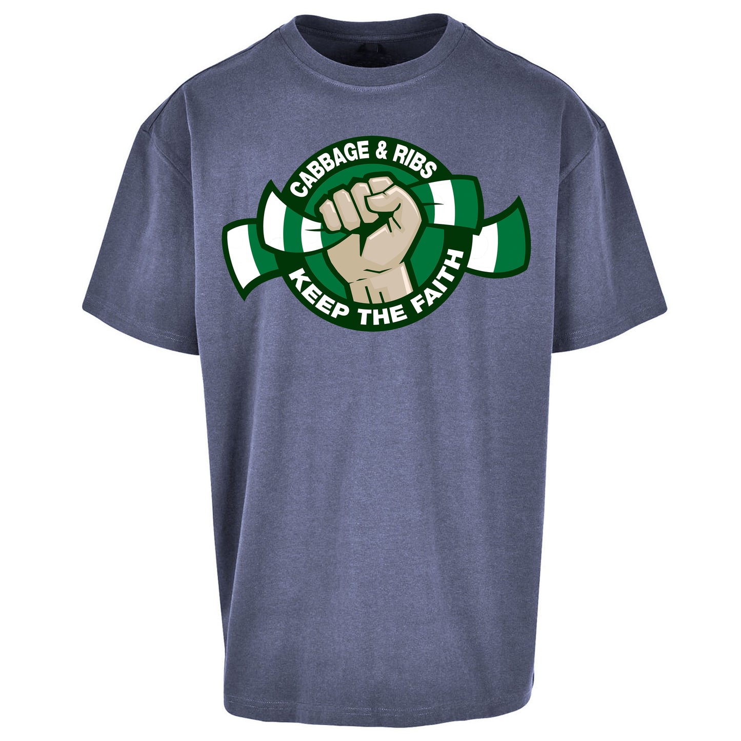 Hibernian Fans Football Oversized T Shirt