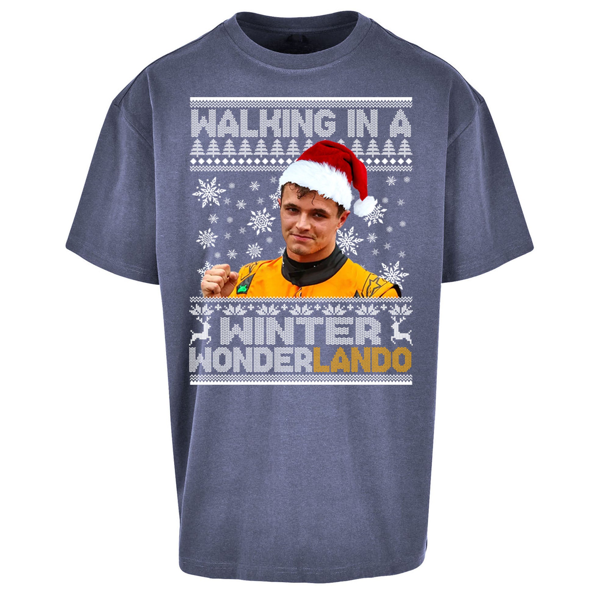 Lando Norris Christmas Oversized T Shirt