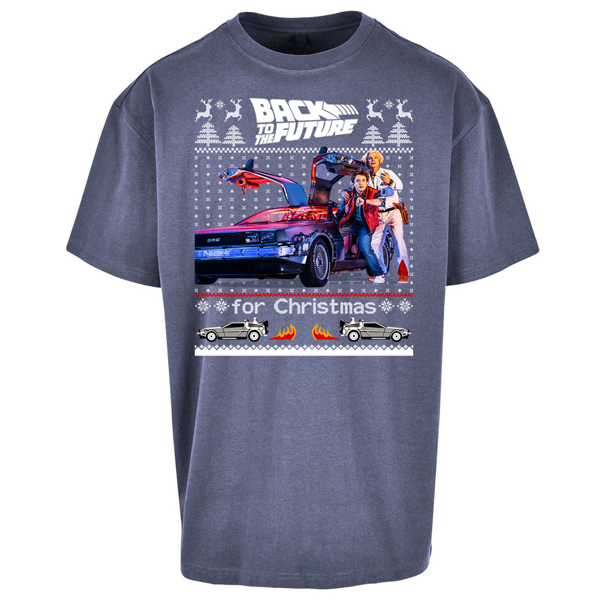 Back To The Future Christmas Oversized T Shirt