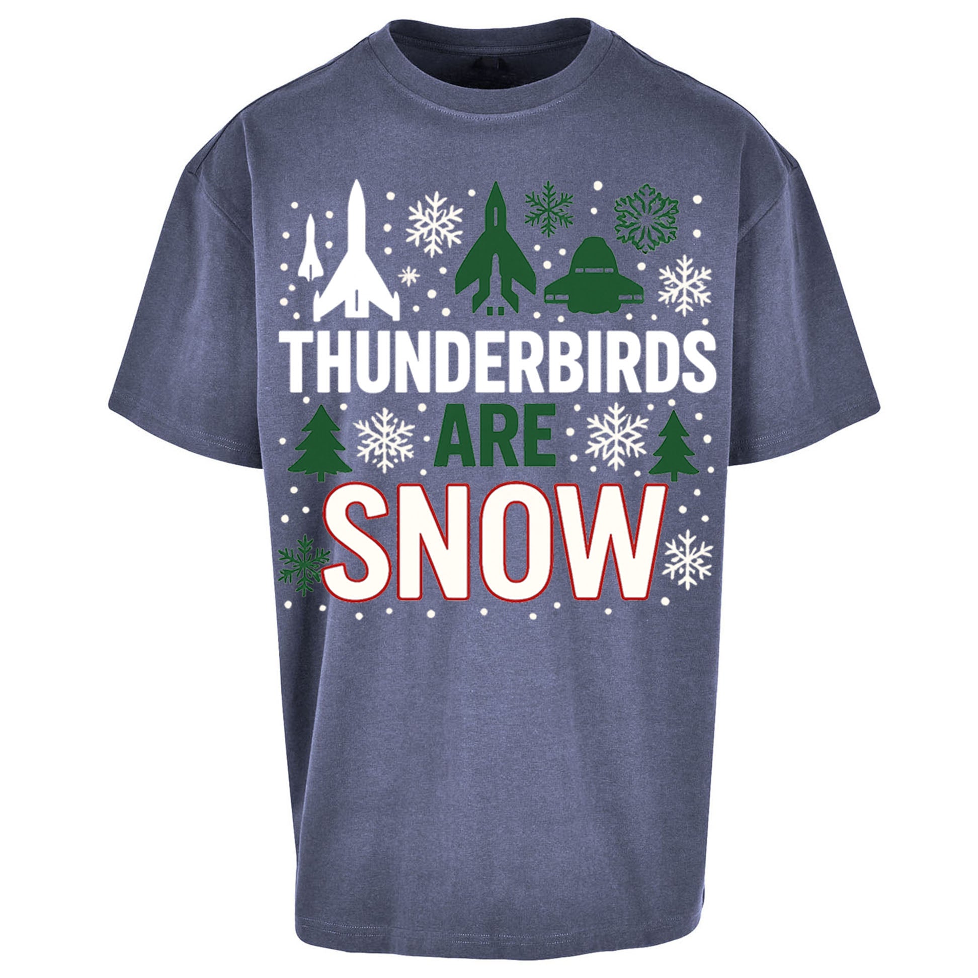 Thunderbirds Christmas Oversized T Shirt 