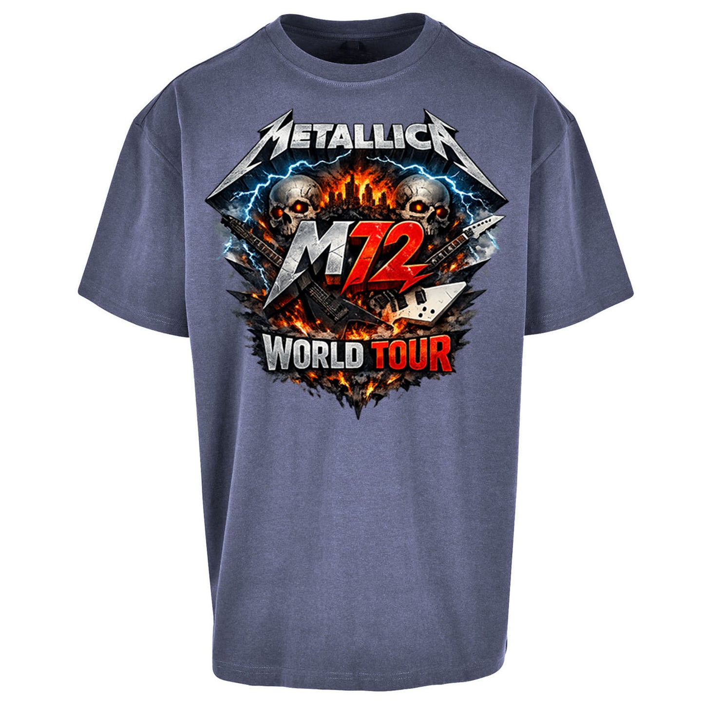 Metallica M72 World Tour Oversized T Shirt
