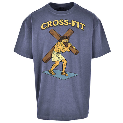 Jesus Cross Fit Oversized T Shirt