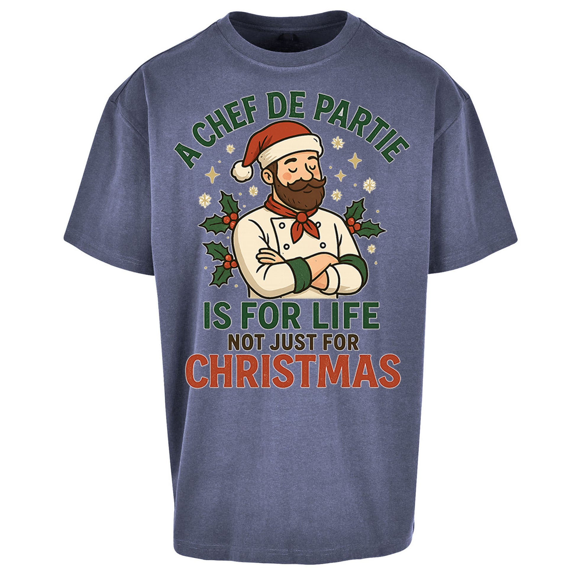 Chef De Partie Christmas Oversized T Shirt
