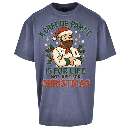 Chef De Partie Christmas Oversized T Shirt