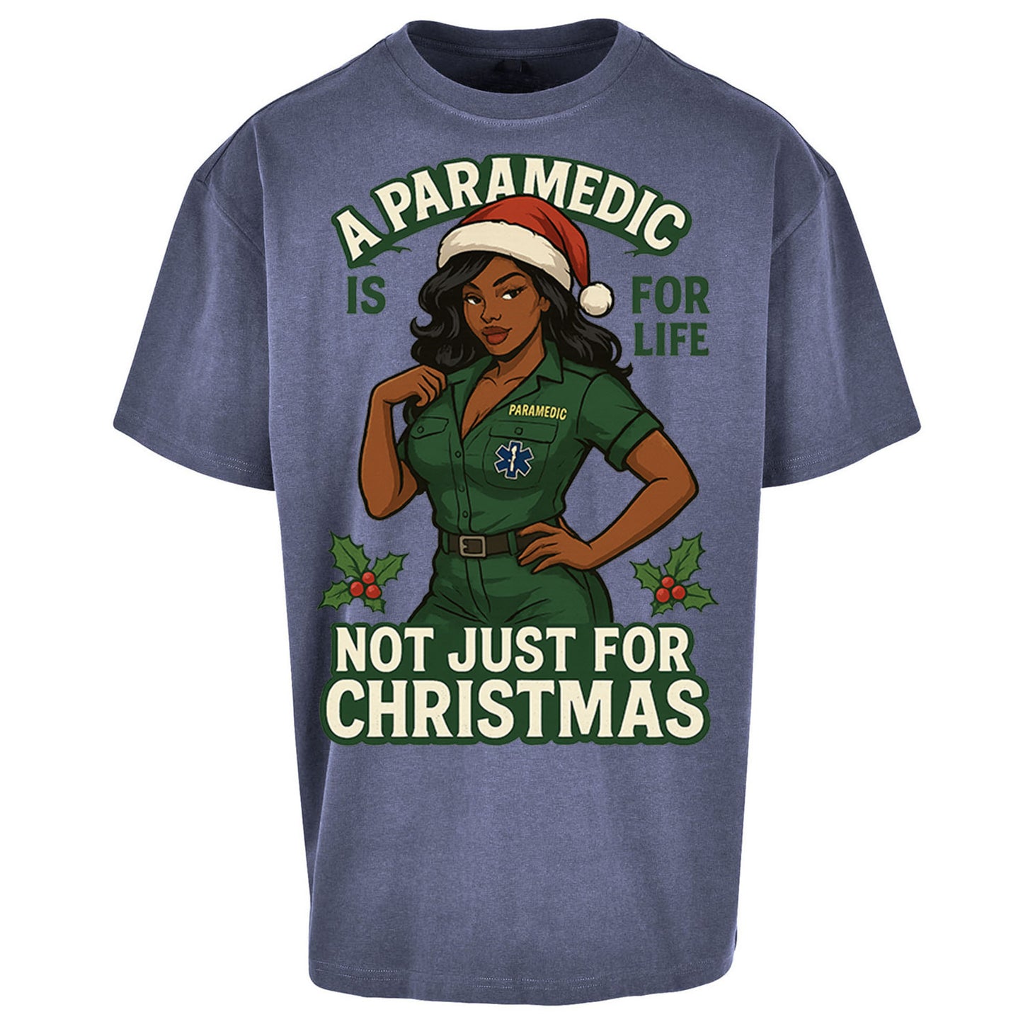 Paramedic Christmas Oversized T Shirt