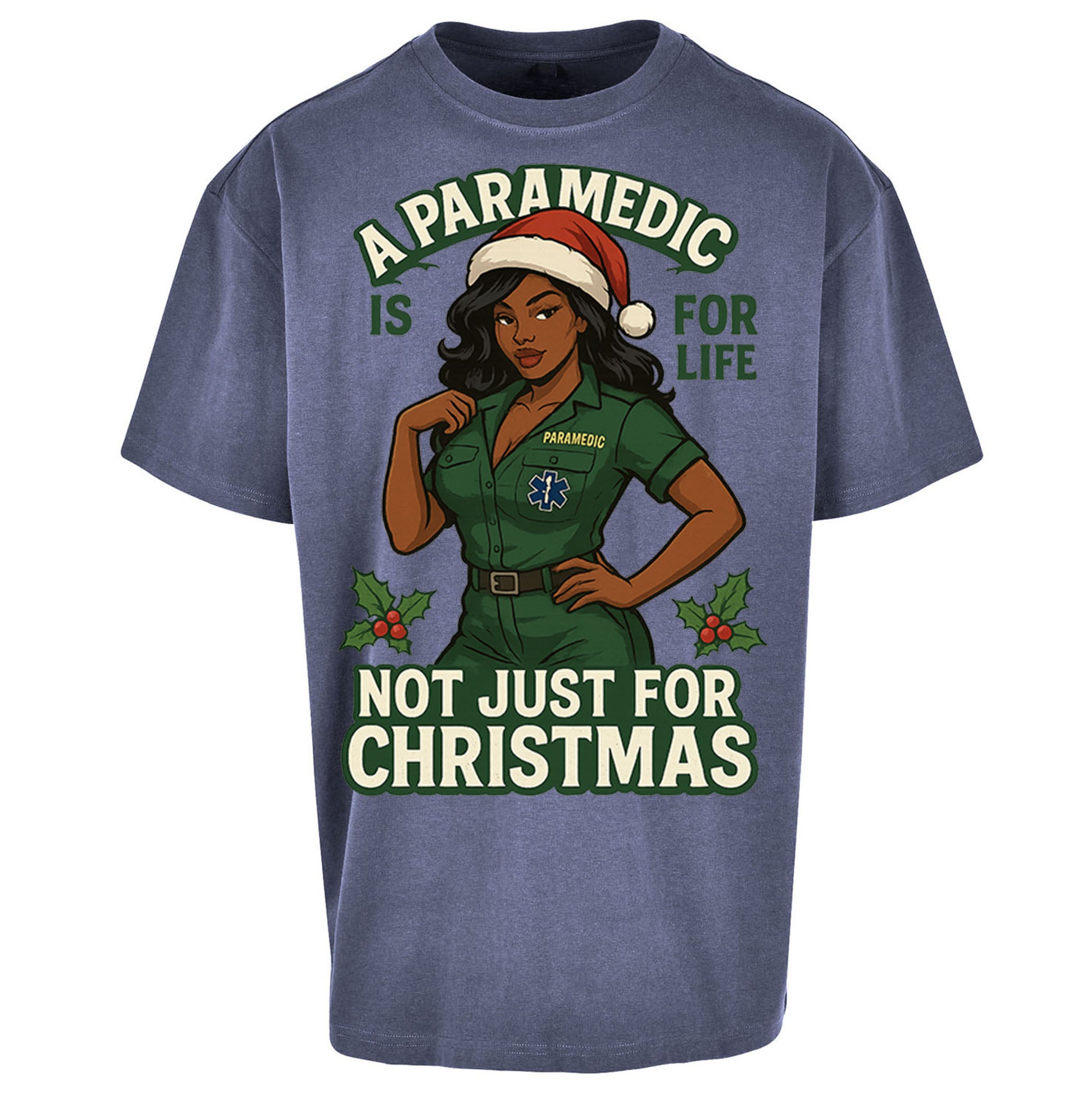Paramedic Christmas Oversized T Shirt