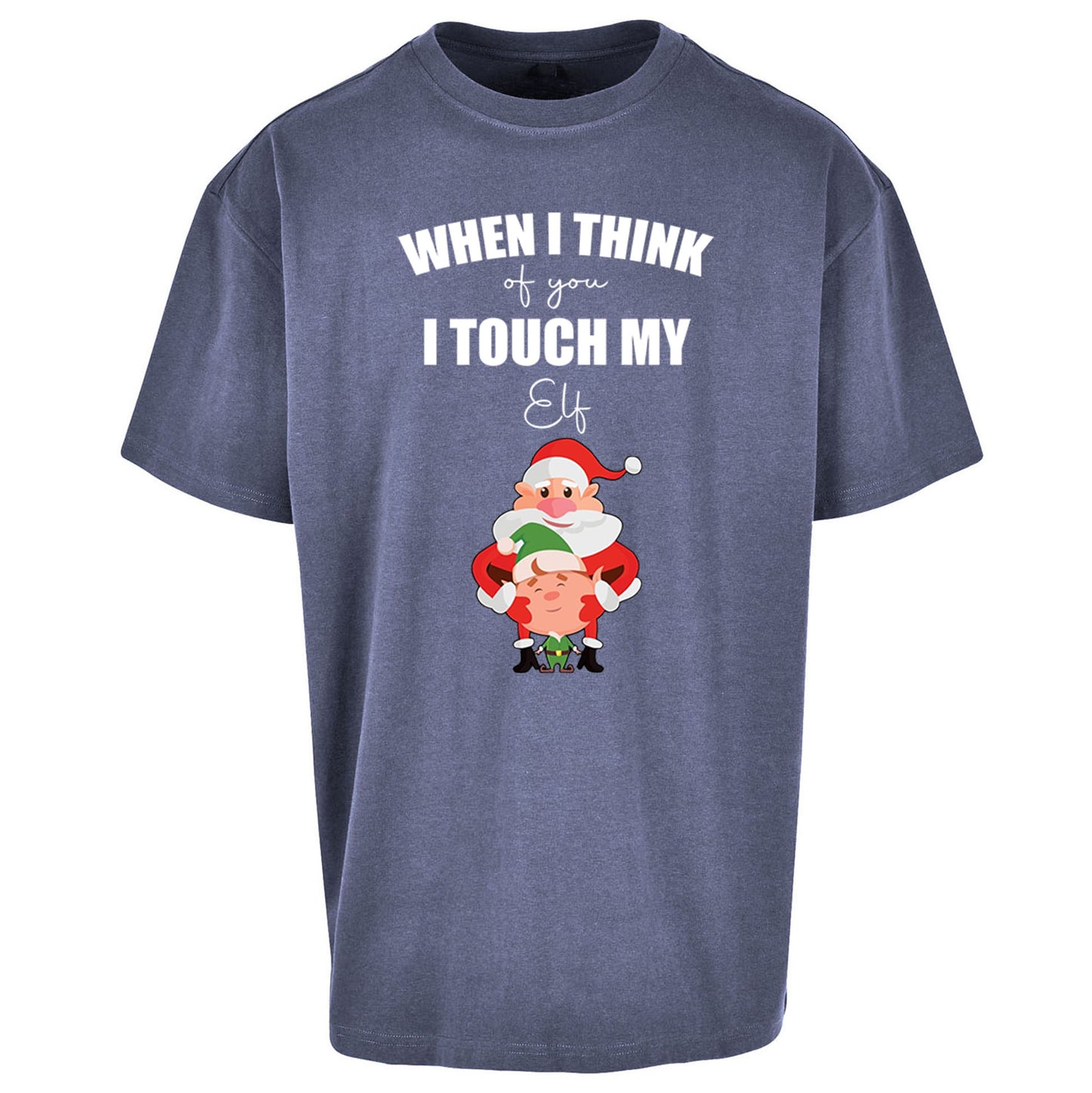 Santa Elf Christmas Oversized T Shirt