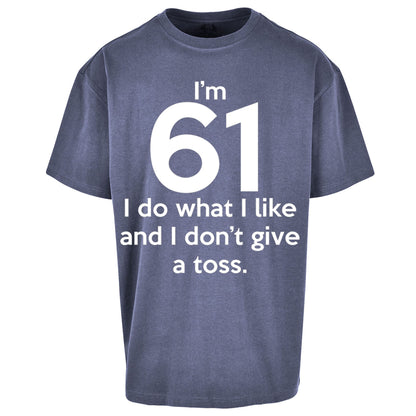 61th Birthday Oversized T Shirt
