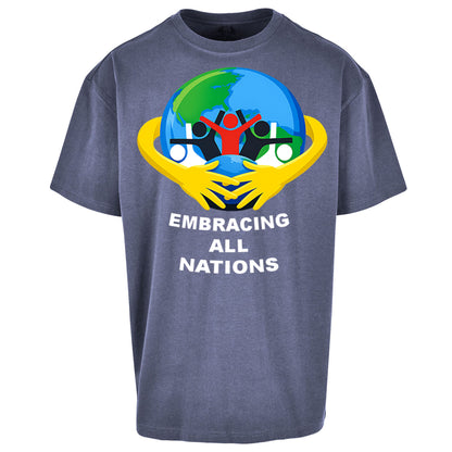 Embracing All Nations Oversized T Shirt