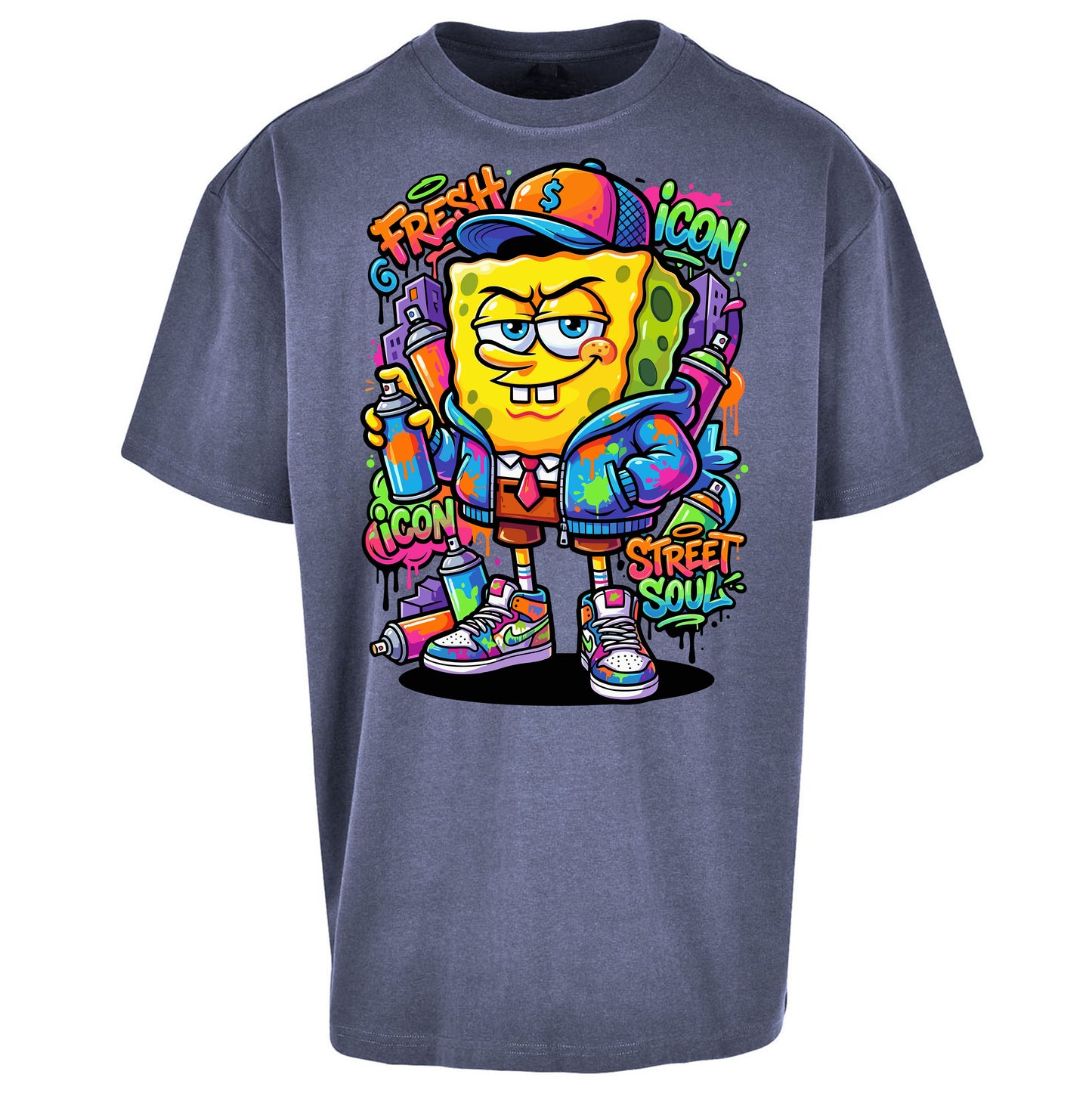 Sponge Bob Square Pants Oversized T Shirt
