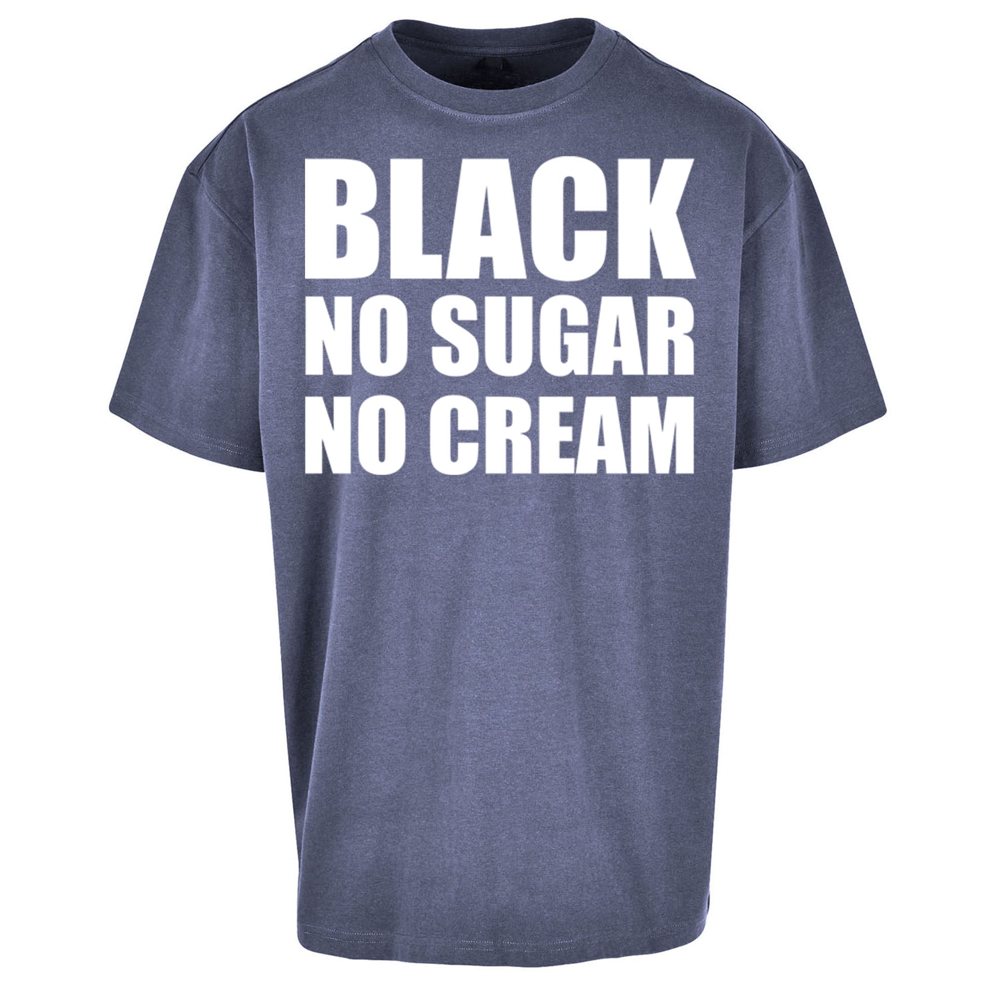 Black No Sugar No Cream Oversized T Shirt