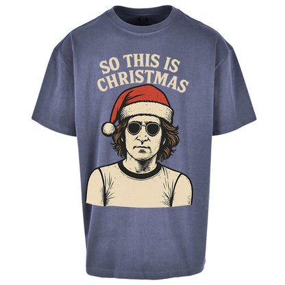 Christmas John Lennon Christmas Oversized T Shirt