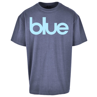 Blue Blur Robbie Williams Oversized T Shirt