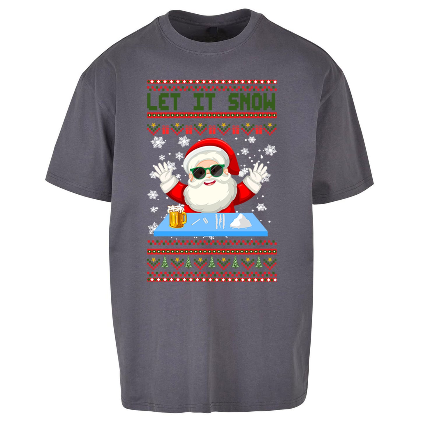 Santa Claus Christmas Oversized T Shirt