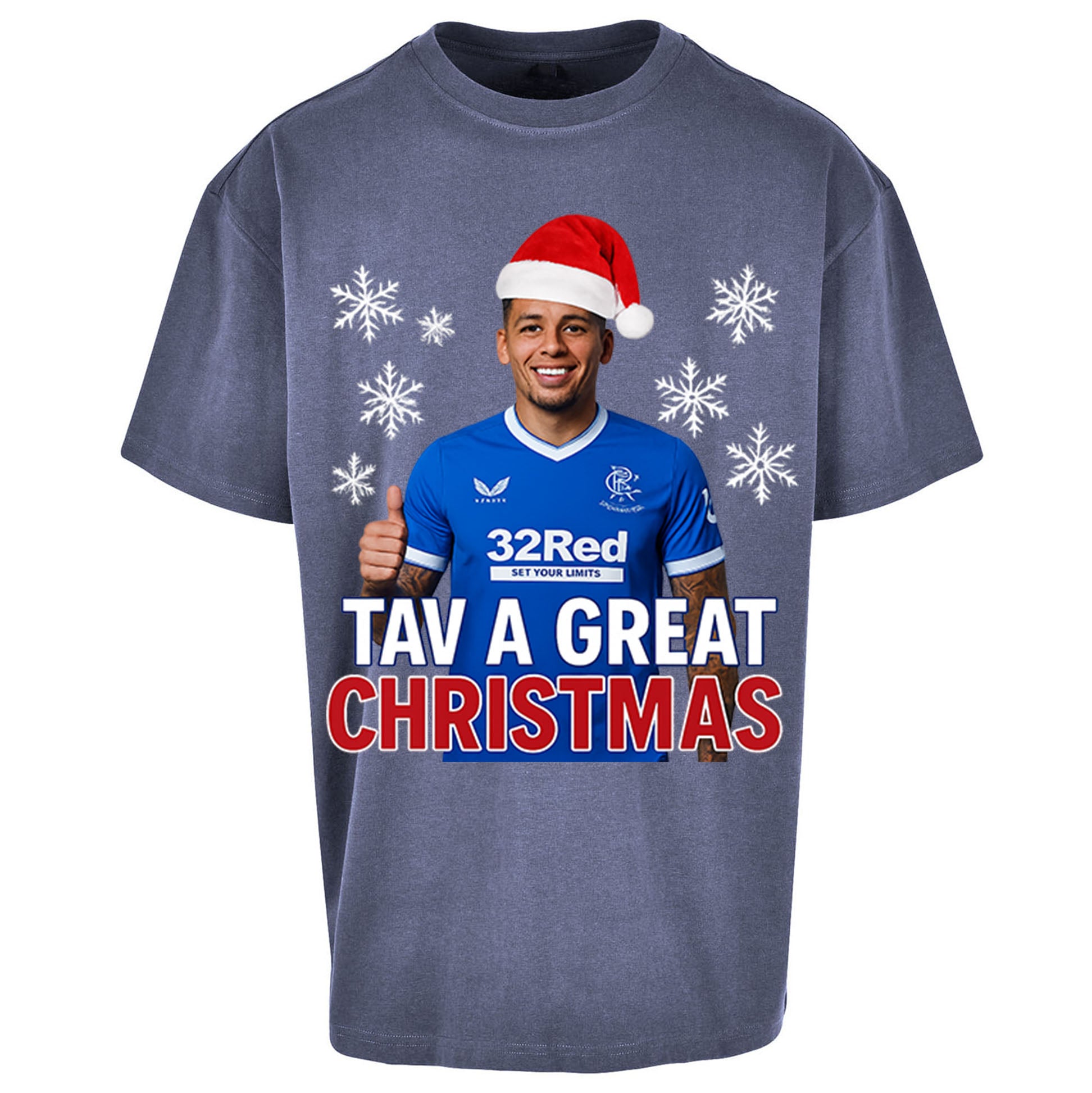 Tav a Great Christmas Rangers Oversized T Shirt