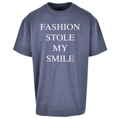 Fashion Stole My Smile Oversized T Shirt