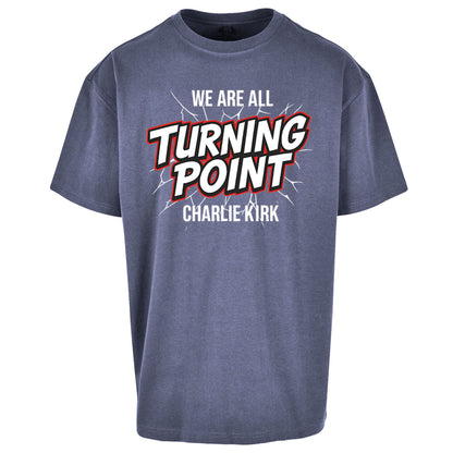 Turning Point Charlie Kirk Oversized T Shirt 