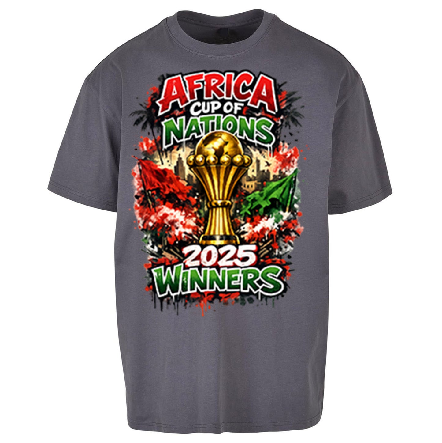 Morocco Africa Cup Of Nations Winners 2025 Oversized T Shirt