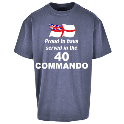 40 Commando Royal Marines Oversized T Shirt