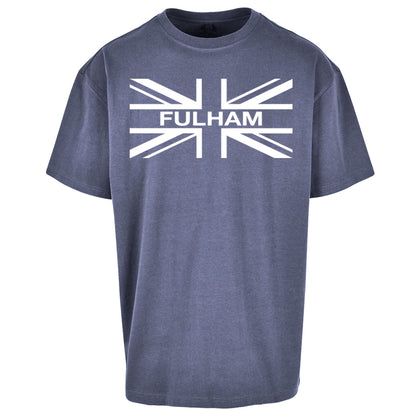 Fulham Football Flag Oversized T Shirt