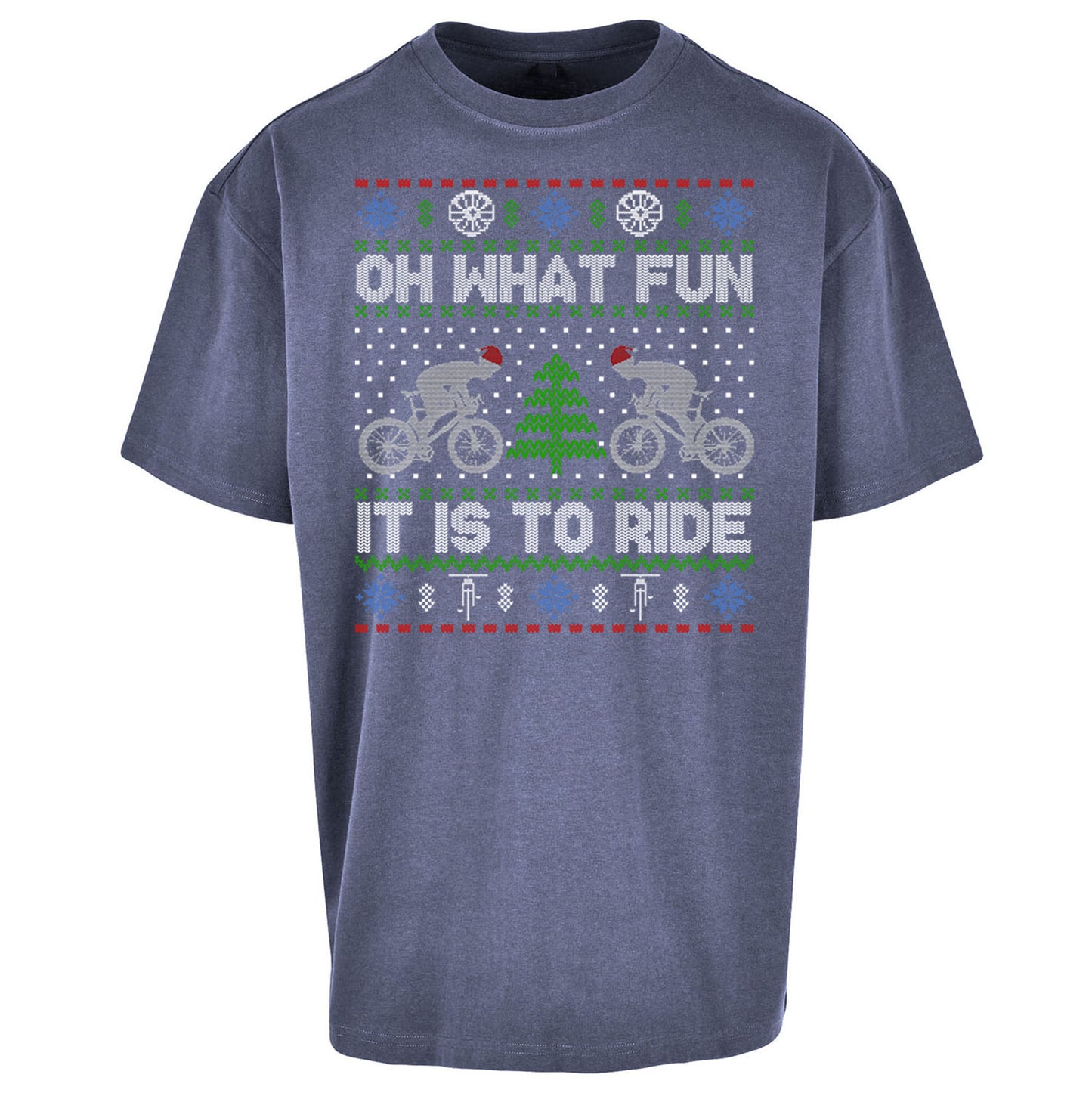BMX Christmas Oversized T Shirt